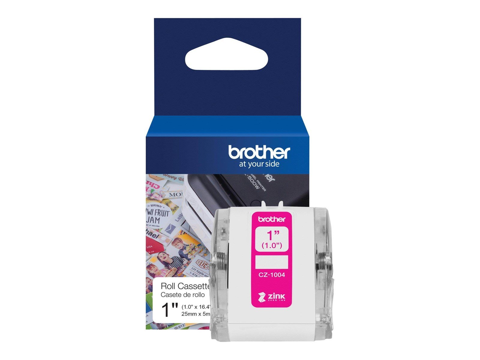 Brother CZ-1004 - continuous labels - 1 roll(s) - Roll (2.54 cm x 5 m) Brother CZ-1004 - continuous labels - 1 roll(s) - Roll (2.54 cm x 5 m)